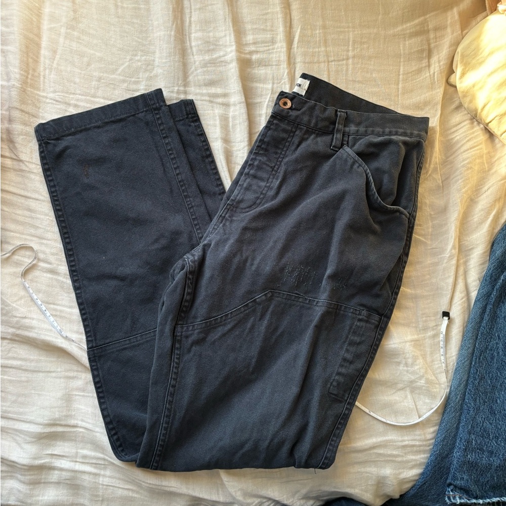 Taylor stitch cotton hemp double knee pants